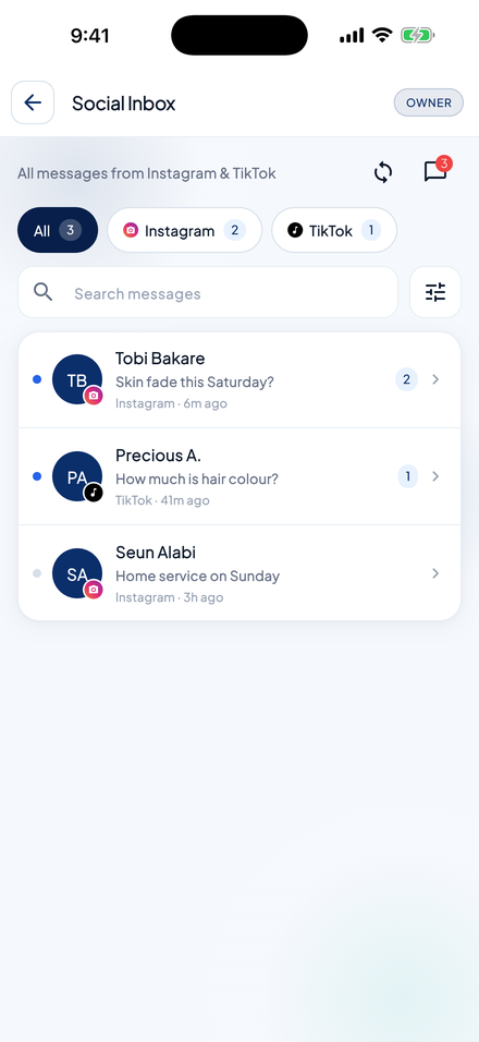 Social inbox